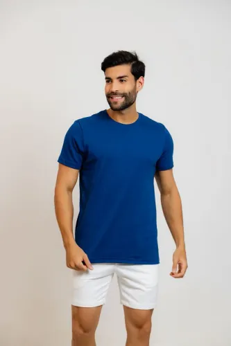 Camisa Suedine Gola Redonda