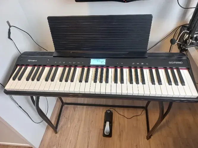 Teclado Roland Go Piano + pedal + suporte X