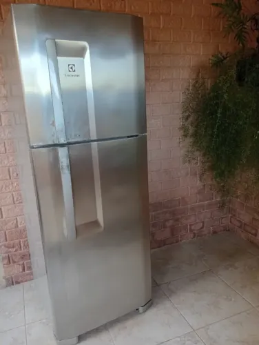 GELADEIRA ELECTROLUX DUPLEX INOX/PRATA 475L