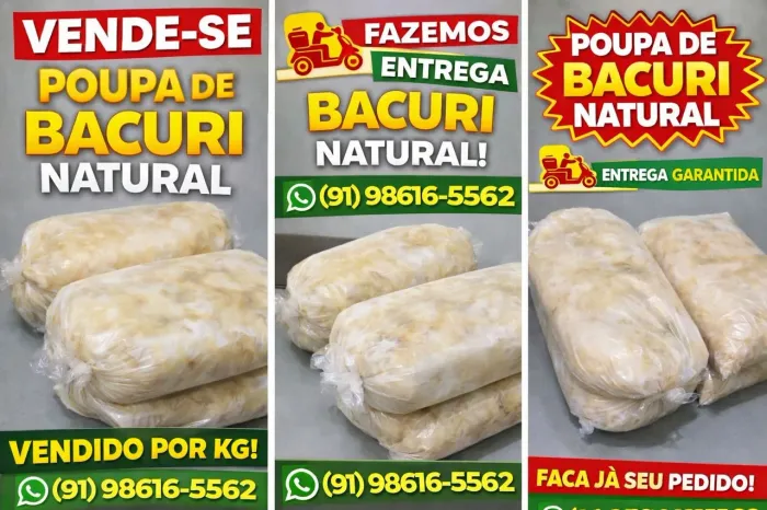Polpas Naturais de Cupuaçu e Bacuri - Direto da Amazônia! Entregamos!