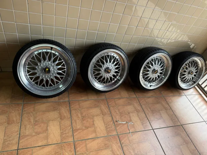 Rodas bbs aro 17 pneus 185/35