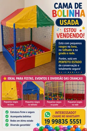 Casinha de bolinha usada
