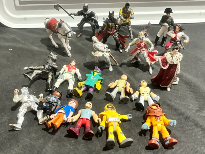Lote Miniaturas Bonecos Colecionáveis Imaginext Schleich Papo Playmobil