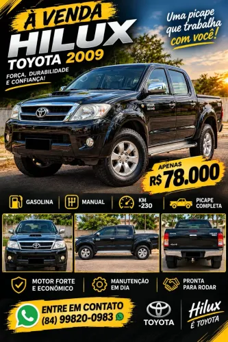 Toyota Hilux CD SR 4X2 2.7 16v/2.7 Flex Mec. 2009