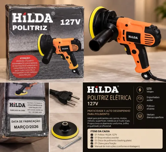 POLITRIZ ELÉTRICA HILDA 127V (NOVA LACRADA)