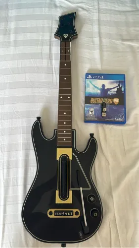 Guitarra + guitarhero PS4.