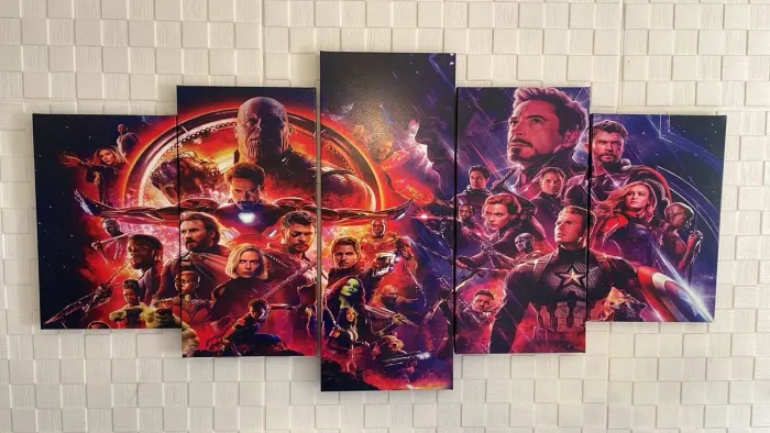 Quadro mosaico vingadores