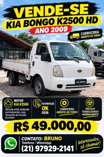 Kia Motors Bongo K-2500 2.5 4X2 TB Diesel 2009