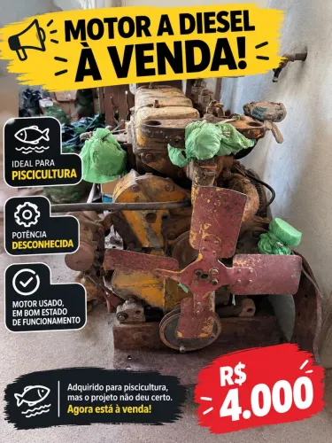 MOTOR A DIESEL À VENDA!