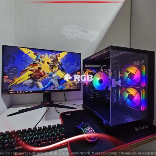 PC Gamer Ryzen 7 5700G 16GB RAM, SSD 480GB, Vega 8 Integrado, Gabinete Aquário RGB