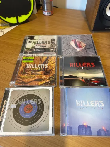 Kit 6 CDs The Killers Originais - Inclui 2 Autografados por Brandon Flowers!