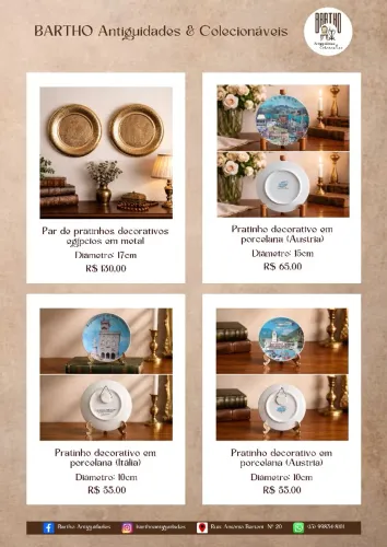 Pratinhos decorativos