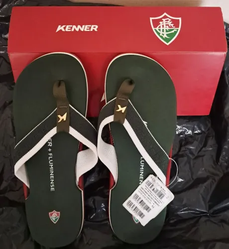 Chinelo Kenner do Fluminense verde original tamanho 41