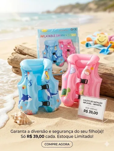 Boia Colete Infantil Masculino e Feminino