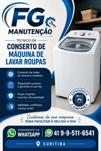 Conserto de máquinas de lavar roupas 