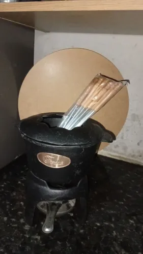 Panela de vidro e panela de foude
