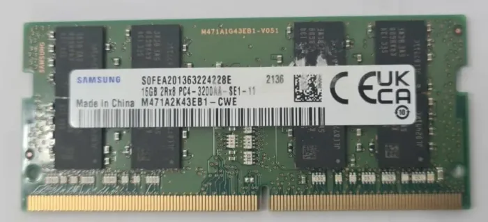 Memória DDR4 16GB PC4-3200AA-SE1-11