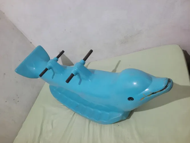 V3ndo brinquedo para criança  golfinho balanço para dois lugares
