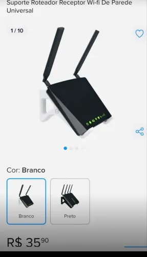 SUPORTE PARA MODEM NA PAREDE