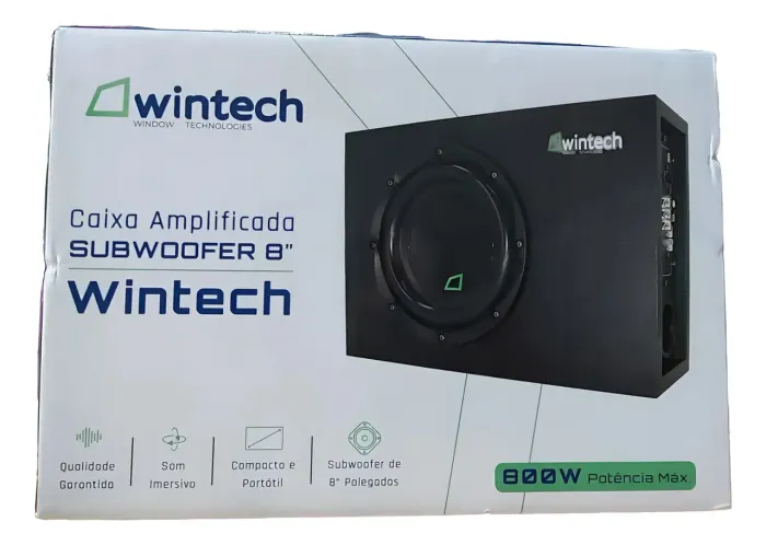 Caixa Amplificada Subwoofer 8 Som Potente E Graves Intensos 800w