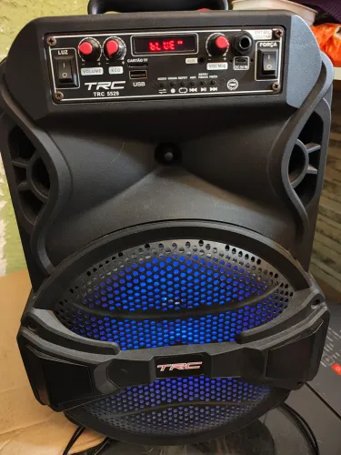 Caixa de Som Amplificada TRC 5529 Bluetooth 290W LED -