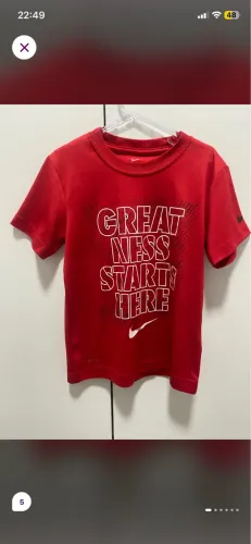 Camiseta Nike infantil dry fit