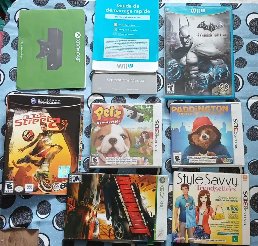 Lote de jogos encartes e manuais LEIA