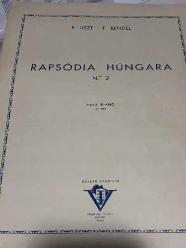 Partitura Rapsódia Húngara número 2 Franz List