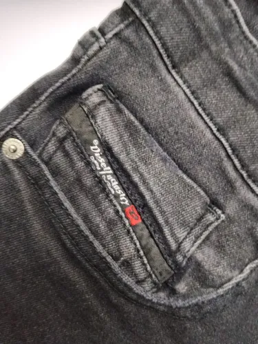 calça jeans preta diesel masculina 38