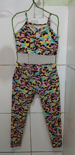 Conjunto Top/Legging Fitniss Feminino G