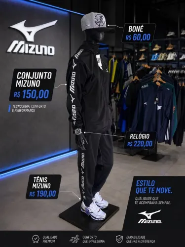 Conjunto mizuno masculino tamanho: M