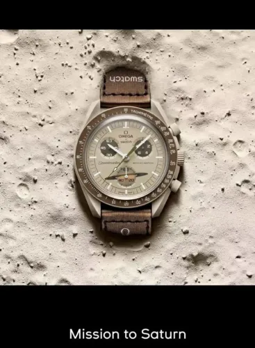 RELÓGIO OMEGA / SWATCH MISSION TO SATURN ORIGINAL (NOVO / NUNCA USADO) COM NOTA