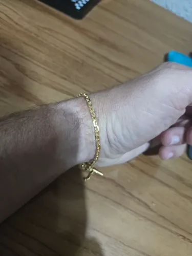 Pulseira banhada a ouro 4mm