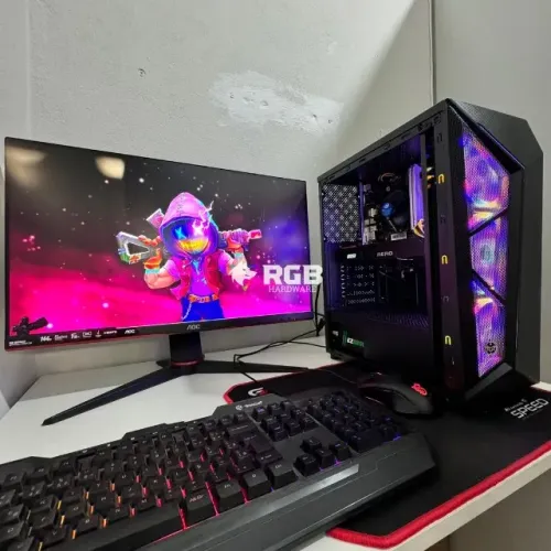 PC Gamer i5 10400F GTX 1080 16GB RAM 512GB NVMe H410 3 Fans Vidro