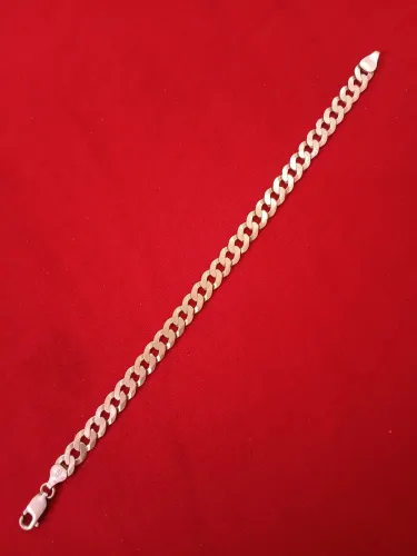 Pulseira de prata italiana 925. 6mm