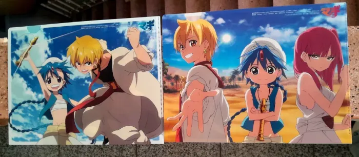 Kit com 3 pastas de Magi: The Labyrinth of Magic 