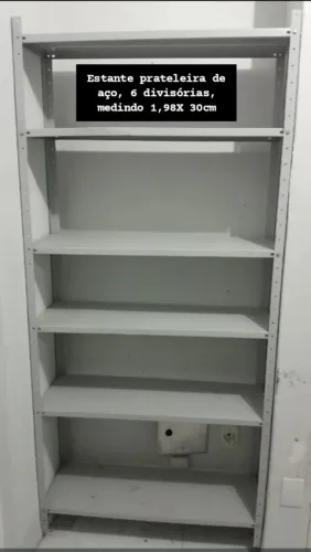 Estante prateleira de aço 6 divisórias