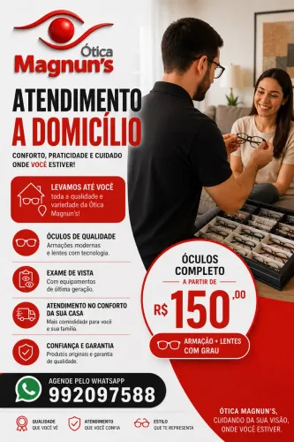 Óculos a domicílio