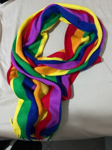 Cachecol colorido