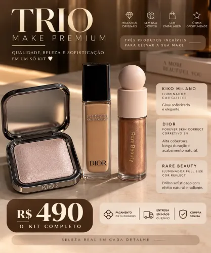 TRIO DE MAKE PREMIUM - ORIGINAL 