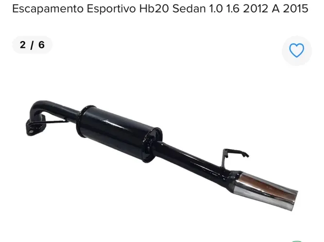 Escapamento hb20 usado apenas 2 vezes