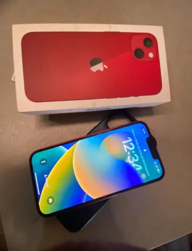 IPHONE 13 RED 64GB TUDO FUNCIONANDO PERFEITAMENTE PRA LEVAR LOGO