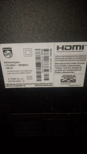 Televisão Philips, 65 polegadas, 4k Full HD