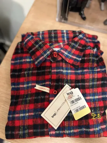 Camisa xadrez TNG original lacrada M comfort fit