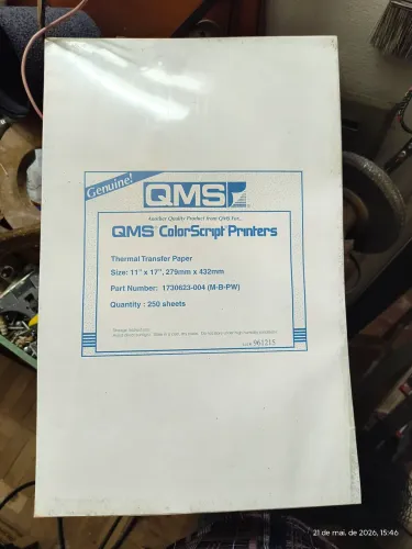 Papel de Transferência Térmica QMS.
