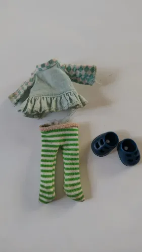 Kit Completo da boneca Uvinha e Vestido da boneca Pesseguinho da Estrela