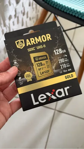 Cartão de memória LEXAR ARMOR GOLD, SDXC UHS-II, 128Gb