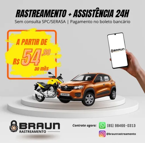 PROTEJA SEU VEÍCULO COM RASTREAMENTO 24H