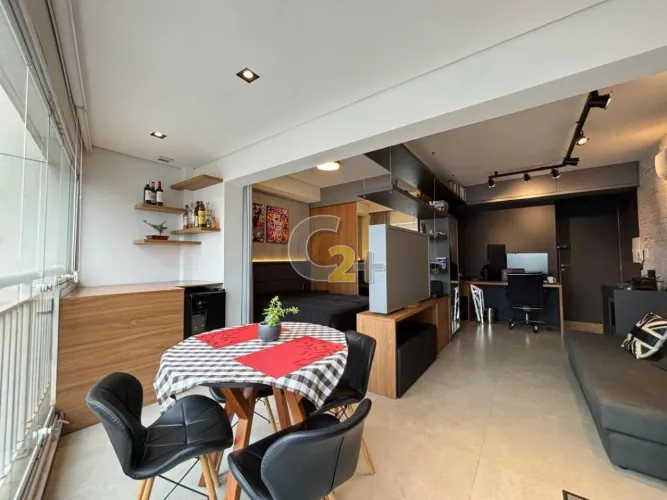 Apartamento à venda em Pinheiros, 1 quarto e 2 vagas de garagem