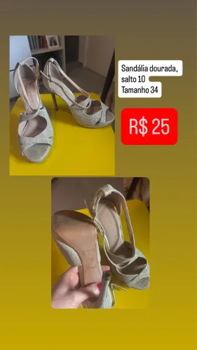 Sapatos de salto de festa